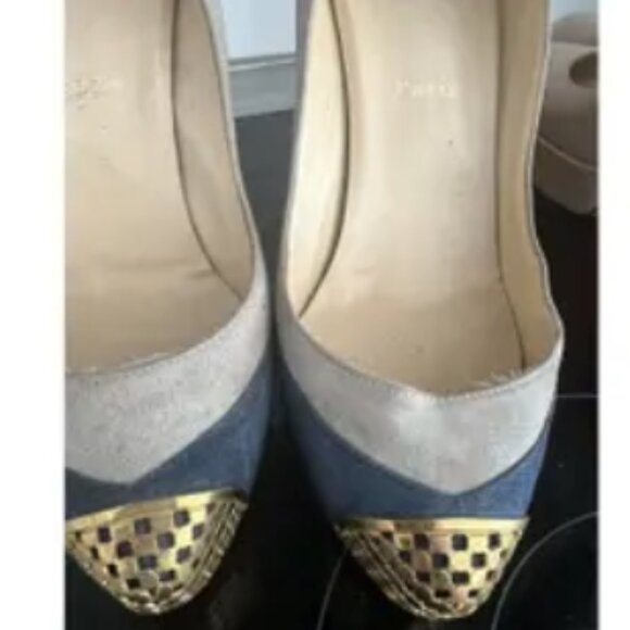 FAIR WORN Christian Louboutin Heels  40EU  Multicolour, Suede - Picture 2 of 7
